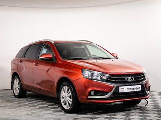 2018 Lada (ВАЗ) Vesta SW I, красный, 799777 рублей, вид 3