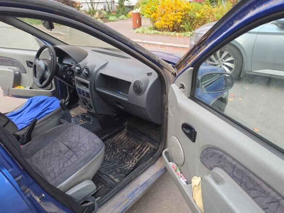 2007 Renault Logan I, синий, 120000 рублей - вид 7