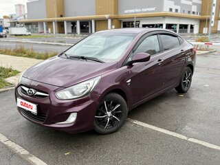 2012 Hyundai Solaris I, фиолетовый, 620000 рублей, вид 2