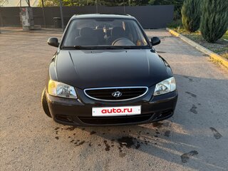 2008 Hyundai Accent ТагАЗ II, чёрный, 550000 рублей, вид 2