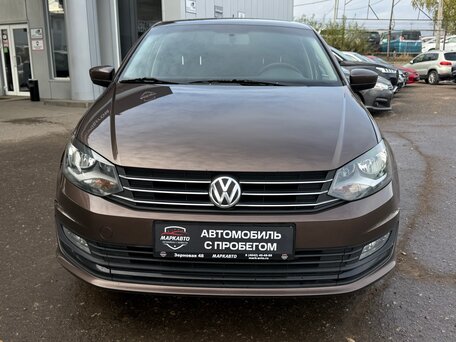 2016 Volkswagen Polo V Рестайлинг, коричневый, вид 3
