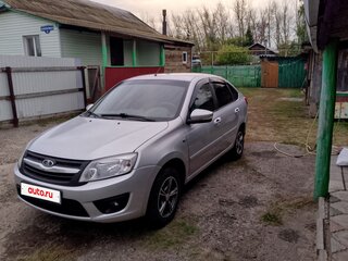 2014 Lada (ВАЗ) Granta I, серебристый, 450000 рублей, вид 2