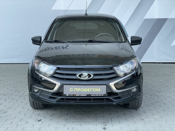 2019 Lada (ВАЗ) Granta I Рестайлинг, чёрный - вид 1