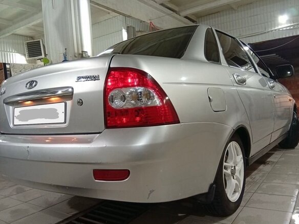 2008 Lada (ВАЗ) Priora I, серебристый - вид 14