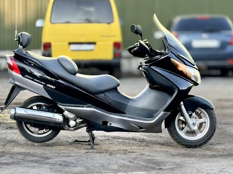 2002 Suzuki Burgman (SkyWave) 400, чёрный, 200000 рублей, вид 2