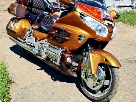 2002 Honda GL 1800 Gold Wing, оранжевый, 990000 рублей, вид 2