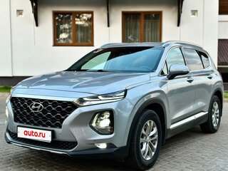 2019 Hyundai Santa Fe IV, серебристый, 3500000 рублей, вид 3