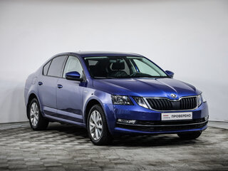 2019 Skoda Octavia III (A7) Рестайлинг, синий, 1689754 рублей, вид 3