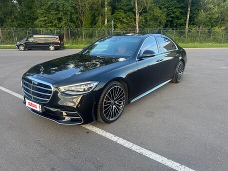 2021 Mercedes-Benz S-Класс 350 d Long 4MATIC VII (W223), чёрный, 9000000 рублей, вид 2