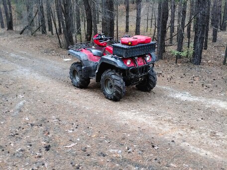 2000 Yamaha Grizzly 660, красный, 400000 рублей, вид 1