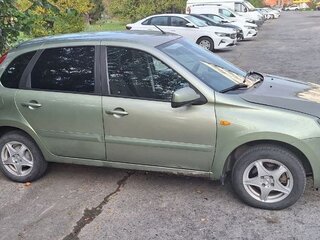 2013 Lada (ВАЗ) Kalina II, зелёный, 500000 рублей, вид 4