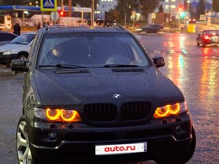2004 BMW X5 3.0d I (E53) Рестайлинг, чёрный, 1250000 рублей, вид 1