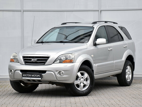 2009 Kia Sorento I Рестайлинг, серебристый, 845000 рублей