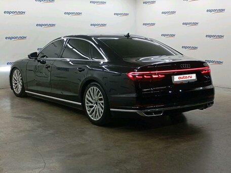 2018 Audi A8 Long 55 TFSI IV (D5), чёрный, 3841200 рублей, вид 4