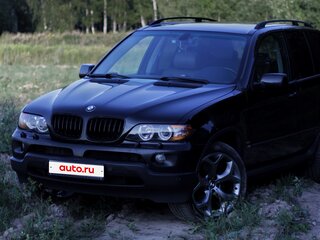 2005 BMW X5 3.0i I (E53) Рестайлинг, чёрный, 1250000 рублей, вид 2