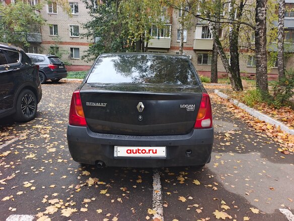 2009 Renault Logan I, чёрный - вид 2