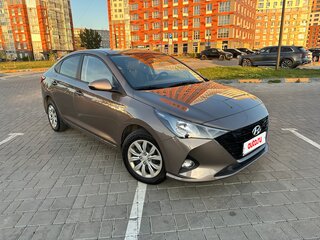 2022 Hyundai Solaris II Рестайлинг, коричневый, 1730000 рублей, вид 4