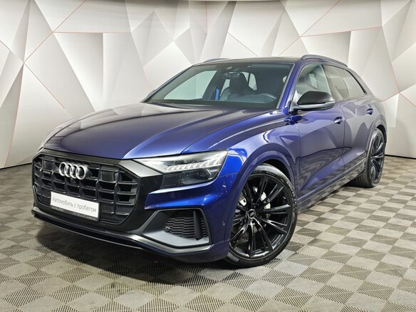 2019 Audi Q8 45 TDI I (4M), синий, 5509000 рублей