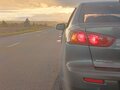 2008 Mitsubishi Lancer X, серый, 400000 рублей - вид 3