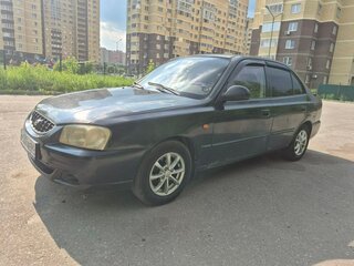 2004 Hyundai Accent ТагАЗ II, чёрный, 230000 рублей, вид 1