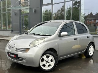 2003 Nissan March III (K12), серебристый, 399000 рублей, вид 3