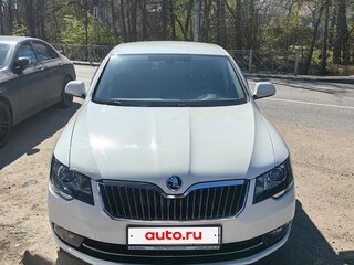 2014 Skoda Superb DSG II Рестайлинг, белый, 2100000 рублей, вид 1