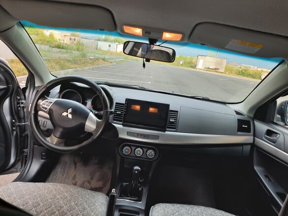 2012 Mitsubishi Lancer X Рестайлинг, серый - вид 7