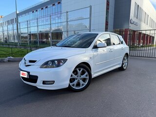 2008 Mazda 3 I (BK) Рестайлинг, белый, 1230000 рублей, вид 1