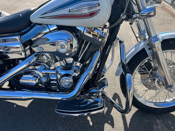 2006 Harley-Davidson Dyna Super Glide, белый, 970000 рублей - вид 8