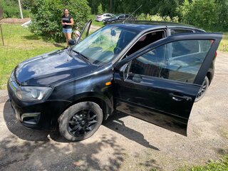 2013 Lada (ВАЗ) Kalina II, чёрный, 400000 рублей, вид 4