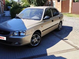 2006 Hyundai Accent ТагАЗ II, бежевый, 555000 рублей, вид 2