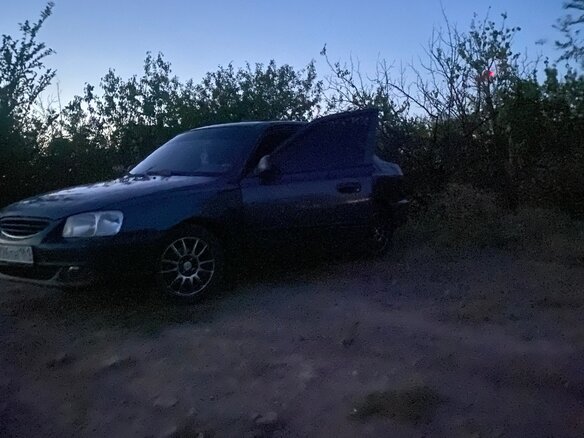 2008 Hyundai Accent ТагАЗ II, серый, 350000 рублей - вид 1