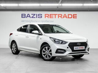 2018 Hyundai Solaris II, белый, 820000 рублей, вид 3