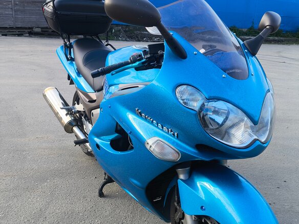 2005 Kawasaki ZZR 1200, синий, 400000 рублей - вид 4