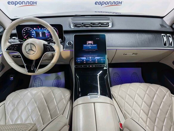 2021 Mercedes-Benz S-Класс 350 d Long 4MATIC VII (W223), чёрный, 8510780 рублей - вид 4