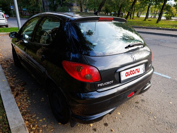 2006 Peugeot 206, чёрный, 365000 рублей - вид 7