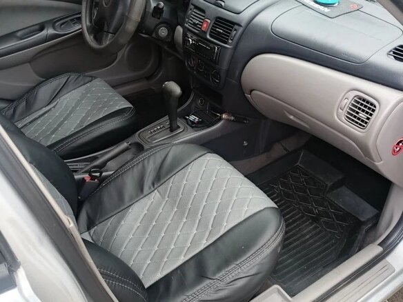 2001 Nissan Almera II (N16), серебристый, 450000 рублей - вид 5