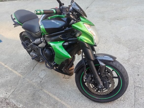 2014 Kawasaki ER-6N, зелёный, 450000 рублей - вид 2