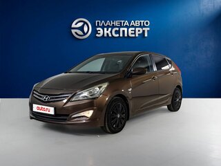 2016 Hyundai Solaris I Рестайлинг, коричневый, 1200000 рублей, вид 1