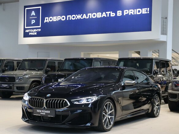 2019 BMW 8 серии Gran Coupe M850i xDrive II (G14/G15/G16), чёрный, 7100000 рублей - вид 2