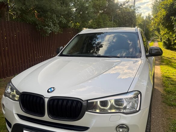 2015 BMW X3 30d xDrive II (F25) Рестайлинг, белый - вид 1