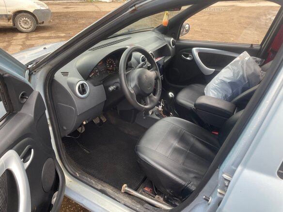 2007 Renault Logan I, серый, 260000 рублей - вид 6