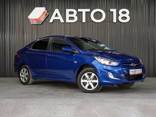 2011 Hyundai Solaris I, синий, 599000 рублей, вид 2