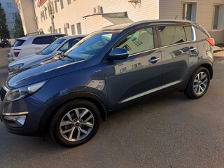 2014 Kia Sportage III Рестайлинг, синий, 1790000 рублей, вид 2