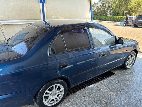 2007 Hyundai Accent ТагАЗ II, синий, 375000 рублей - вид 3