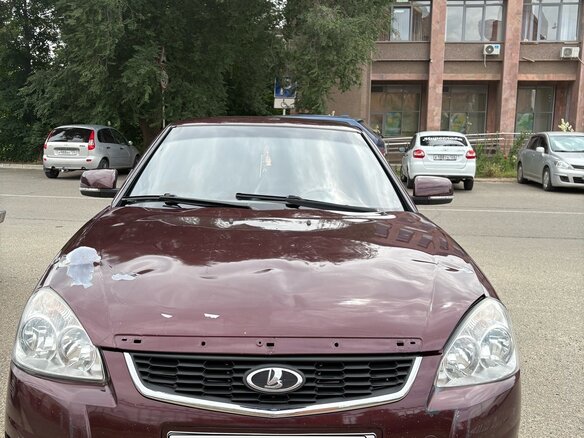 2008 Lada (ВАЗ) Priora I, красный, 220000 рублей - вид 1
