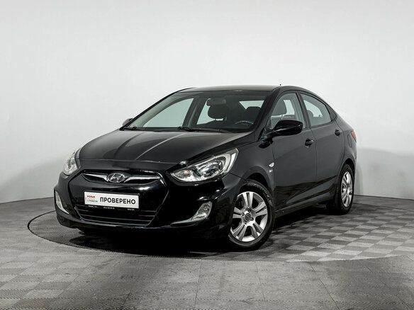 2013 Hyundai Solaris I, чёрный