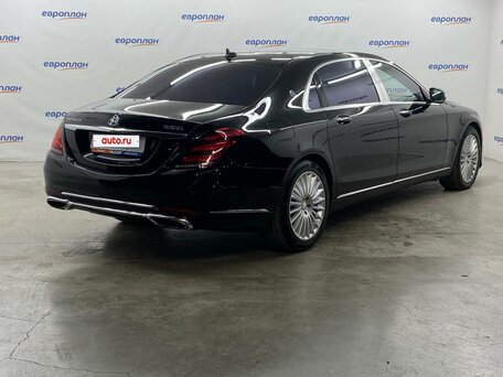 2019 Mercedes-Benz Maybach S-Класс 560 I (X222) Рестайлинг, чёрный, 7600000 рублей, вид 3