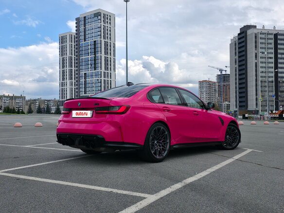 2022 BMW M3 Competition Package VI (G80), розовый, 7750000 рублей - вид 8