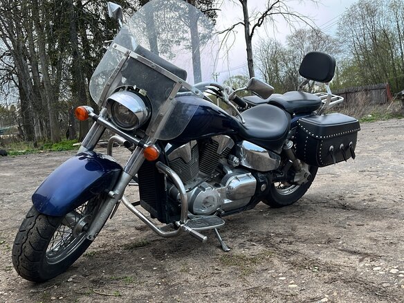 2003 Honda VTX 1300, синий, 650000 рублей - вид 5
